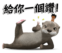 Kung Fu Otter sticker #15507527