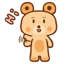 circle doughnut bear sticker #15508950