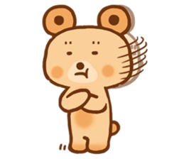 circle doughnut bear sticker #15508952