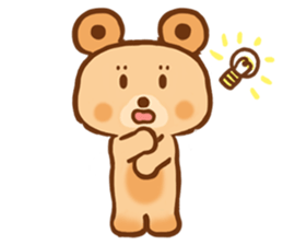 circle doughnut bear sticker #15508956