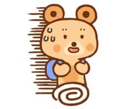 circle doughnut bear sticker #15508960