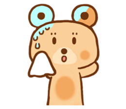 circle doughnut bear sticker #15508964