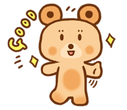 circle doughnut bear sticker #15508967