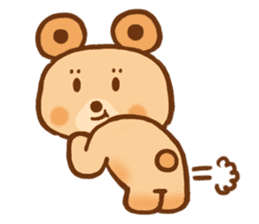 circle doughnut bear sticker #15508977