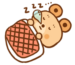 circle doughnut bear sticker #15508978