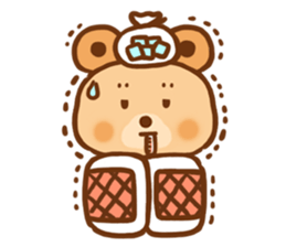 circle doughnut bear sticker #15508979
