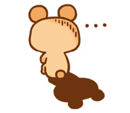 circle doughnut bear sticker #15508981