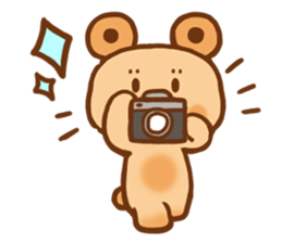 circle doughnut bear sticker #15508982