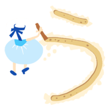 Sandy beach(Japanese) sticker #15509234