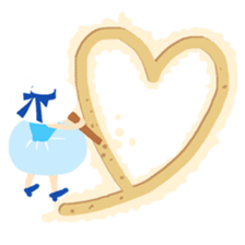 Sandy beach(Japanese) sticker #15509241