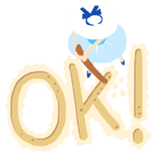 Sandy beach(Japanese) sticker #15509247