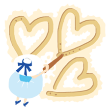 Sandy beach(Japanese) sticker #15509257