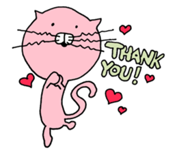 Pinky Cat sticker #15511036