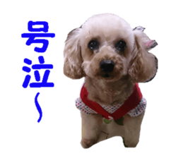 happy dog dog sticker #15511140