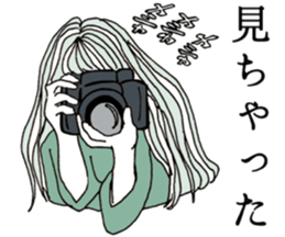 Japanese lady sticker sticker #15511292