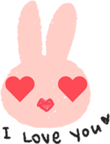 Lovely Pink Rabbit Korean Emoji 2 sticker #15511357