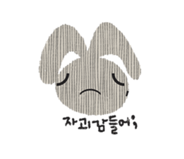 Lovely Pink Rabbit Korean Emoji 2 sticker #15511380