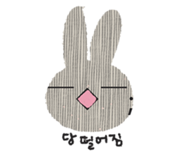 Lovely Pink Rabbit Korean Emoji 2 sticker #15511381