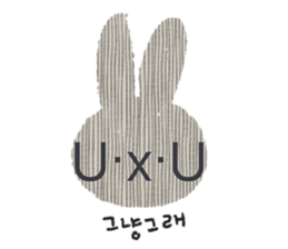 Lovely Pink Rabbit Korean Emoji 2 sticker #15511384