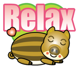 wild boar boy sticker #15511600