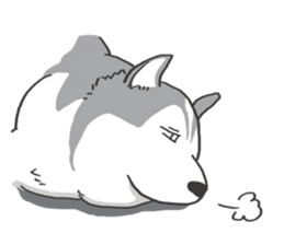 HAHA the Miracle Husky sticker #15512955