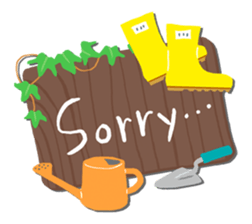 Gardening(English) sticker #15513188