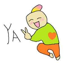 Yogurt girl thinking time sticker #15514093