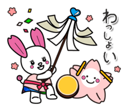 Usakura and Sakurako Spring Sticker sticker #15515711