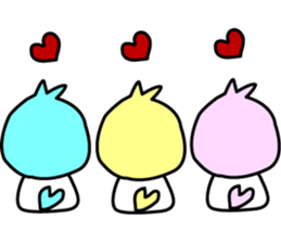 Three little birds.LOVE.pure birds sticker #15517329
