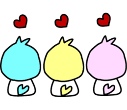 Three little birds.LOVE.pure birds sticker #15517329
