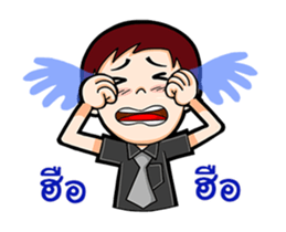 Black Shirt Boy sticker #15517407