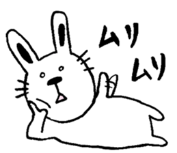 cat and a rabbit and bear cute loosely 3 sticker #15517522