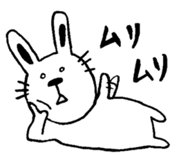 cat and a rabbit and bear cute loosely 3 sticker #15517522