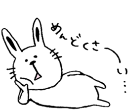 cat and a rabbit and bear cute loosely 3 sticker #15517523