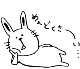 cat and a rabbit and bear cute loosely 3 sticker #15517523