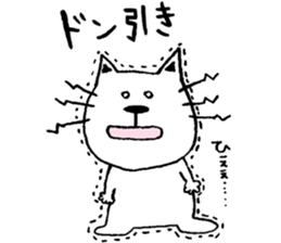 cat and a rabbit and bear cute loosely 3 sticker #15517533