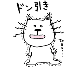 cat and a rabbit and bear cute loosely 3 sticker #15517533