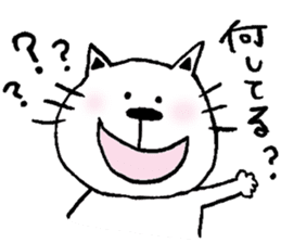 cat and a rabbit and bear cute loosely 3 sticker #15517537