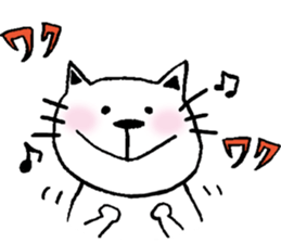 cat and a rabbit and bear cute loosely 3 sticker #15517538