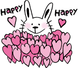 cat and a rabbit and bear cute loosely 3 sticker #15517551