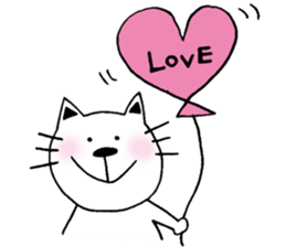 cat and a rabbit and bear cute loosely 3 sticker #15517556