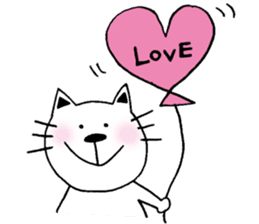 cat and a rabbit and bear cute loosely 3 sticker #15517556