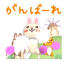 Rabbit in Windmill Village[3D Animated] sticker #15517652