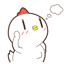 Sticker of a chicken. Name is "Kokeko" sticker #15518359