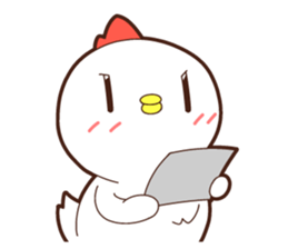 Sticker of a chicken. Name is "Kokeko" sticker #15518360