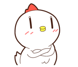 Sticker of a chicken. Name is "Kokeko" sticker #15518363