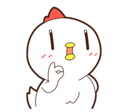 Sticker of a chicken. Name is "Kokeko" sticker #15518366