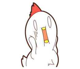 Sticker of a chicken. Name is "Kokeko" sticker #15518370
