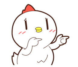 Sticker of a chicken. Name is "Kokeko" sticker #15518373