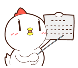 Sticker of a chicken. Name is "Kokeko" sticker #15518375